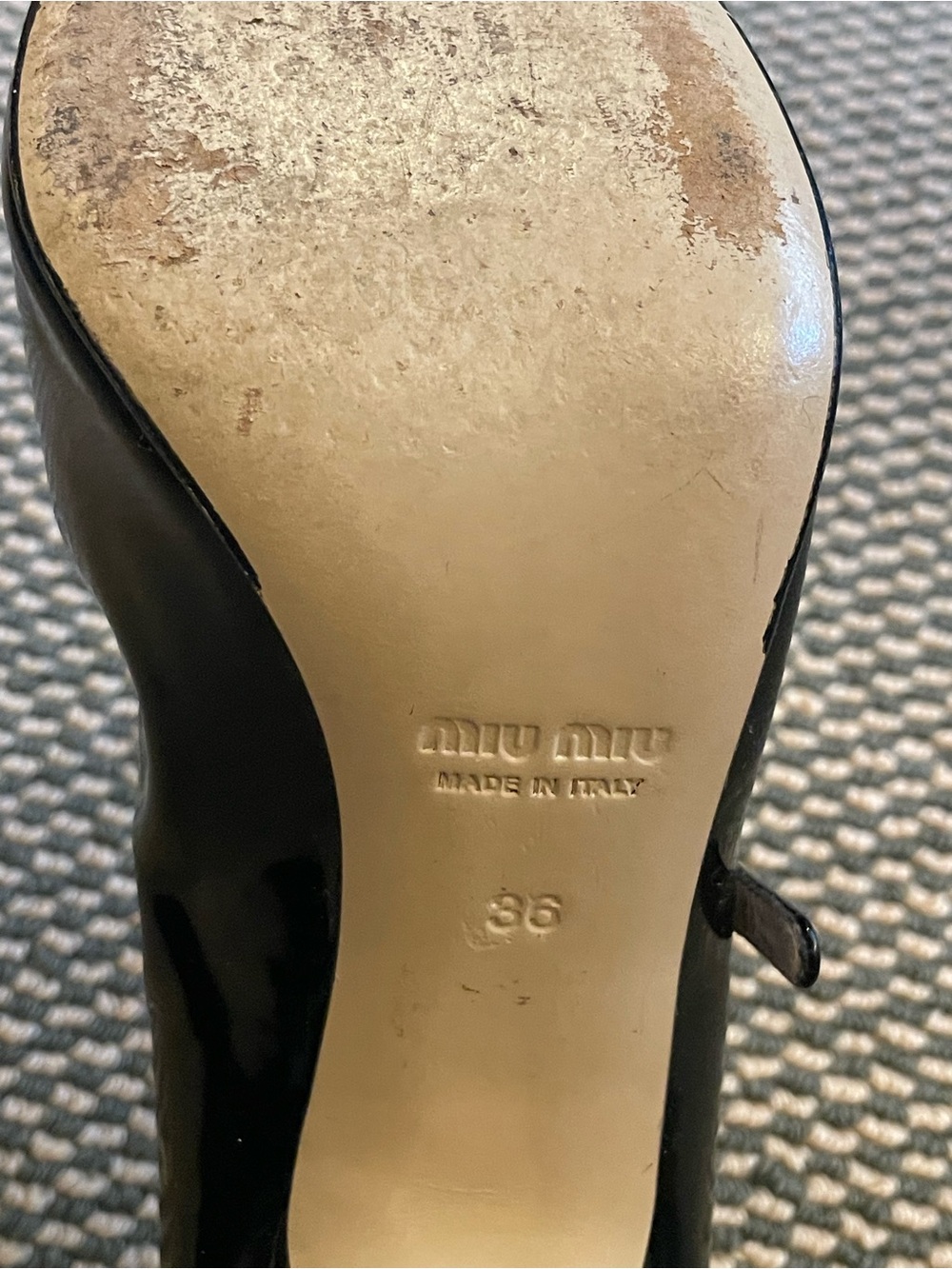 Miu Miu Black Patent Leather Mary Jane Platform Pumps - Picture 4 of 5